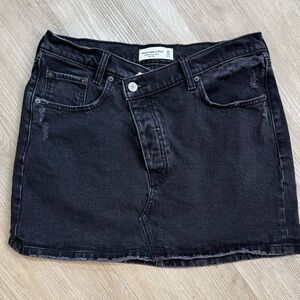 Black Denim Skirt